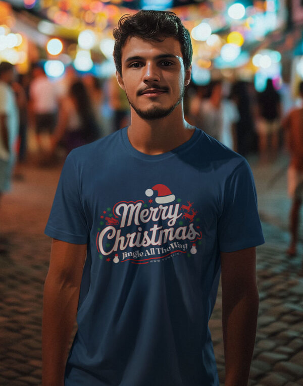 merry christmas jingle all the way petrol blue
