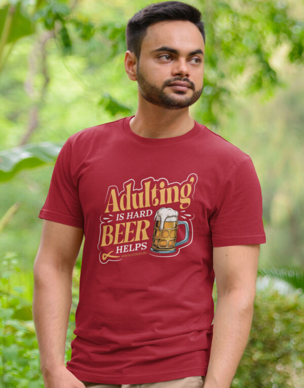 adulting is hard beer helps maroon