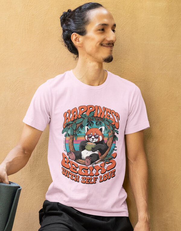 happyness begins with self love classic light baby pink