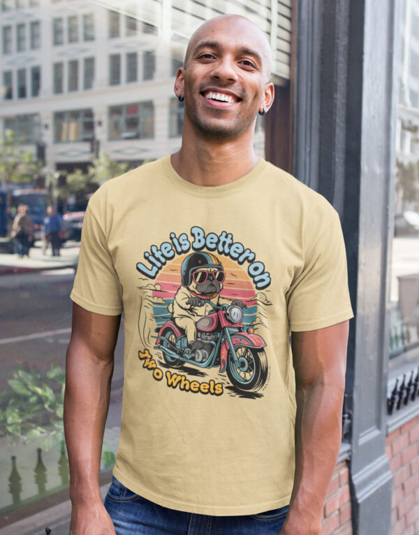life is better on two wheels classic beige