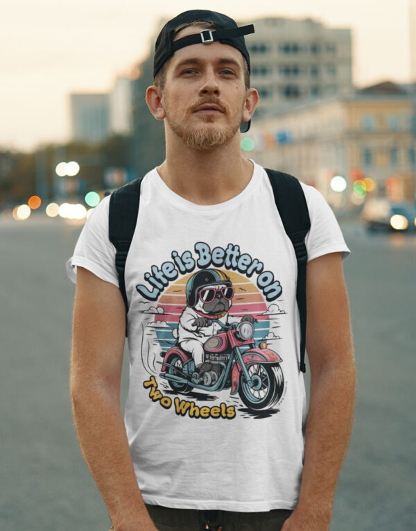 life is better on two wheels classic white