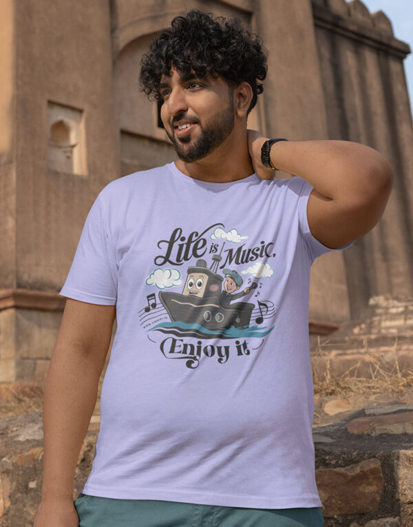 life is music enjoy it classic lavender